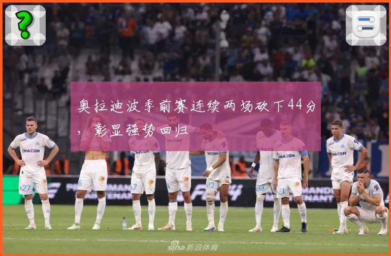 奥拉迪波季前赛连续两场砍下44分,彰显强势回归